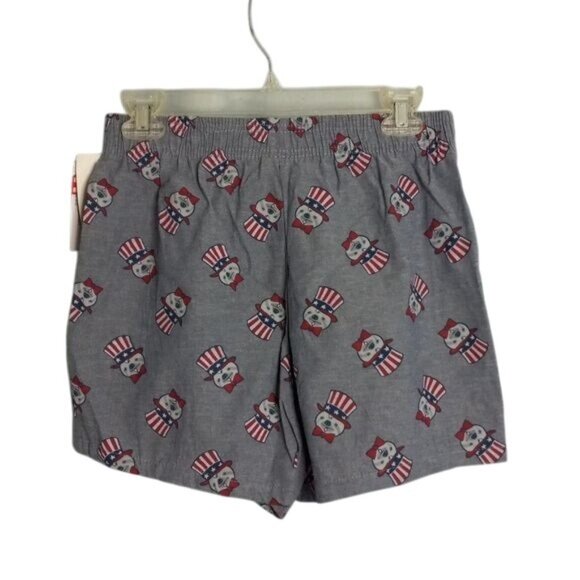 MAD Engine S Boxers Gray Flag Patriotic Americana Gopher Hat Bow Tie Stars - Picture 2 of 8